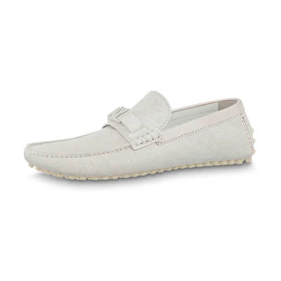 LV Hockenheim Moccasin Shoes 'White Minimonogram'
