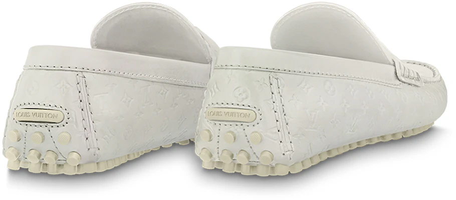 Louis Vuitton Hockenheim Moccasin Shoes 'White Minimonogram' 1ABM3T Lookbook Louis Vuitton Hockenheim Moccasin Shoes 'White Minimonogram' 1ABM3T
