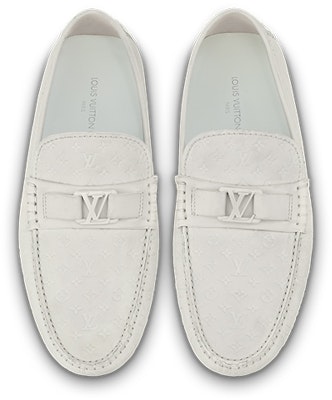 Louis Vuitton Hockenheim Moccasin Shoes 'White Minimonogram' 1ABM3T Shop Louis Vuitton Hockenheim Moccasin Shoes 'White Minimonogram' 1ABM3T
