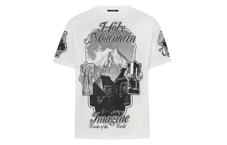 LOUIS VUITTON Holy Mountain Graphic T-Shirt White Men 1A5DJ 圖 2
