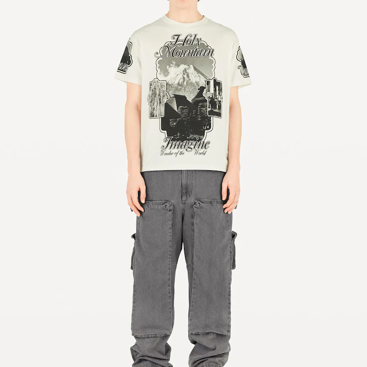 LOUIS VUITTON Holy Mountain Graphic T-Shirt White Men 1A5DJ 圖 3