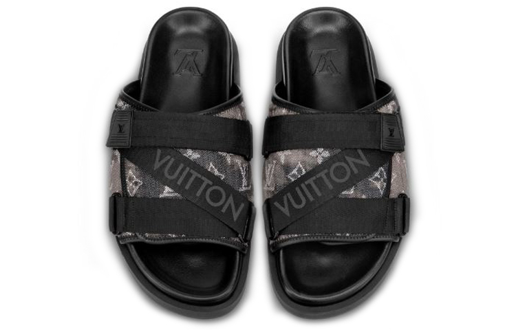 Shop Louis Vuitton Honolulu Monogram 'Tie-Dye Denim' Black 1A5HQJ