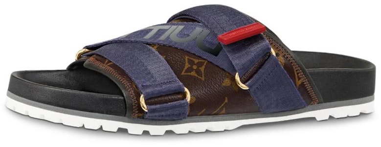 Selipar Louis Vuitton Monogram Kanvas Honolulu 'Biru Coklat' 1A416B Buy Selipar Louis Vuitton Monogram Kanvas Honolulu 'Biru Coklat' 1A416B