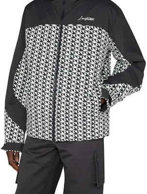 LOUIS VUITTON Houndstooth Windbreaker Zip Hoodie Black White 1AAT2L Details for LOUIS VUITTON Houndstooth Windbreaker Zip Hoodie Black White 1AAT2L
