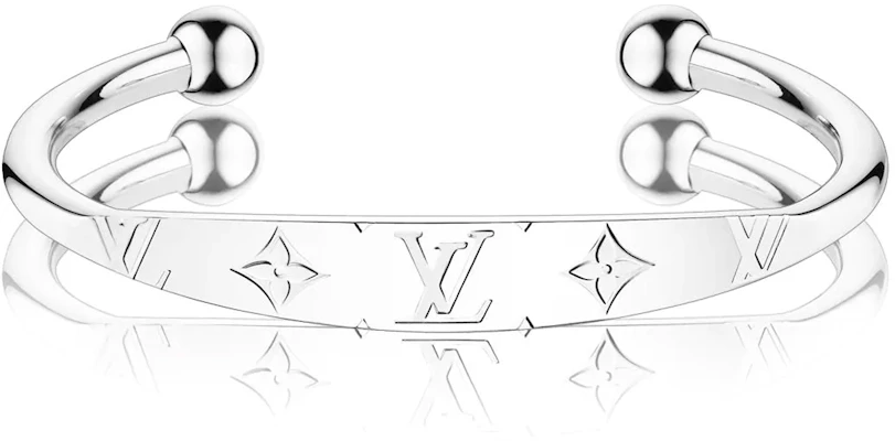 路易威登經典圖案純銀黃銅情侶手鐲 M64840 Buy 路易威登經典圖案純銀黃銅情侶手鐲 M64840
