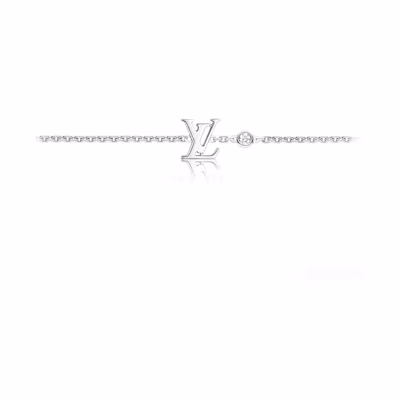Louis Vuitton Idylle Blossom 18K Gold Diamond Logo Bracelet Unisex Q95581