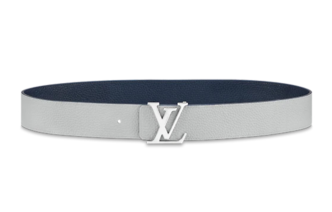 Louis Vuitton Initial Buckle Leather Belt Blue 4cm  Fashion Accessory M0532 圖 3