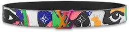 Order LOUIS VUITTON Initiales Monogram Leather Belt Multicolor 4cm Accessory M8268U