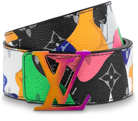 LOUIS VUITTON Initiales Monogram Leather Belt Multicolor 4cm Accessory M8268U Shop LOUIS VUITTON Initiales Monogram Leather Belt Multicolor 4cm Accessory M8268U