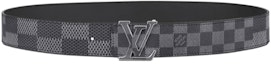 Buy LOUIS VUITTON Initiales Reversible Calf Leather Belt Deep Gray 4cm M0340