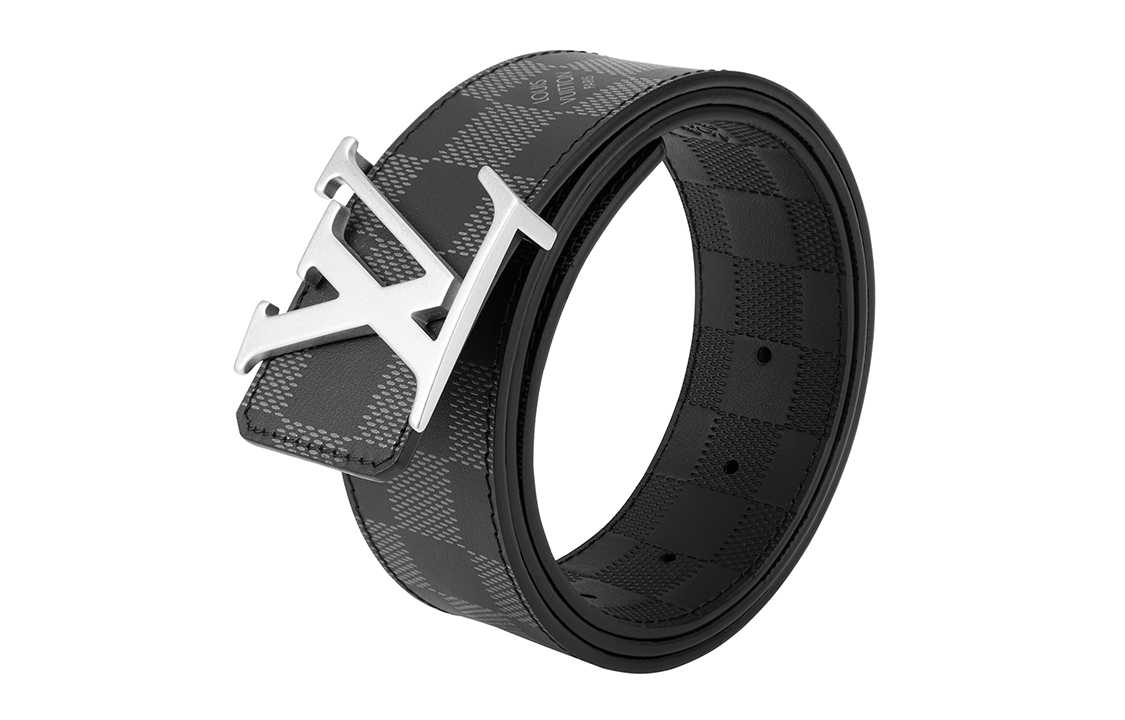 LOUIS VUITTON Initials Reversible Belt Black 4cm Width. M0107 圖 5