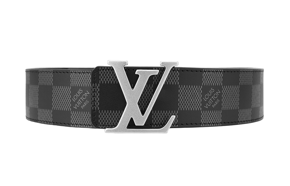 LOUIS VUITTON Initials Reversible Belt Black 4cm Width. M0107 圖 6