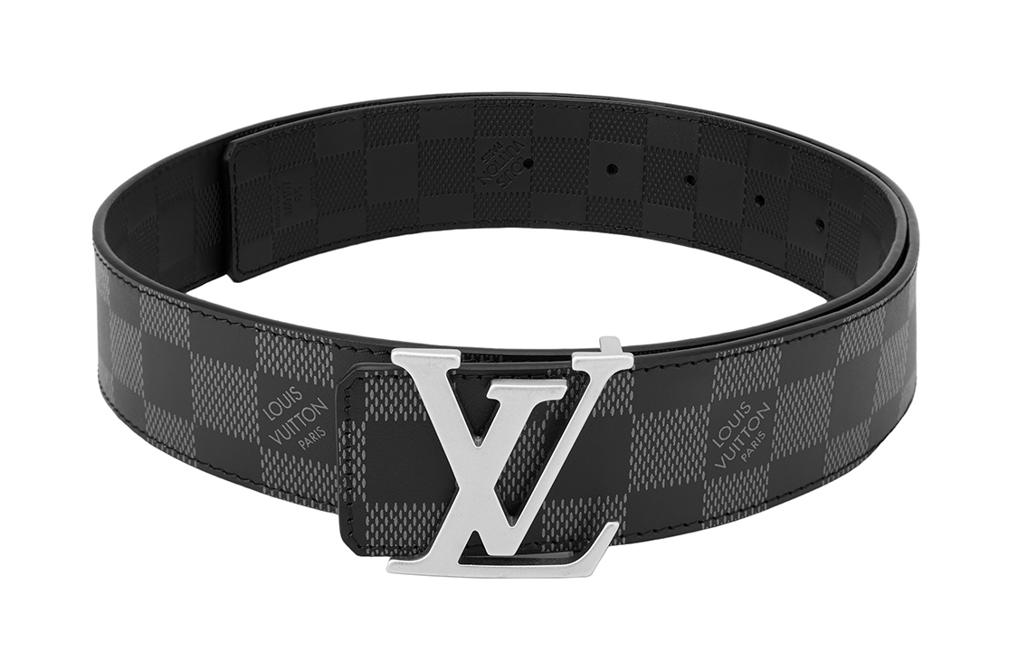 LOUIS VUITTON Initials Reversible Belt Black 4cm Width. M0107 圖 7