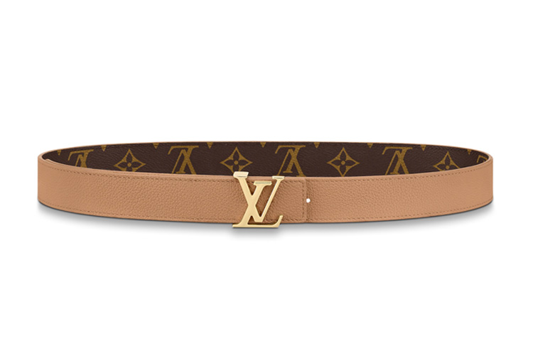 LOUIS VUITTON Initials Reversible Monogram Leather Belt Unisex 3cm Width. M0363 圖 3