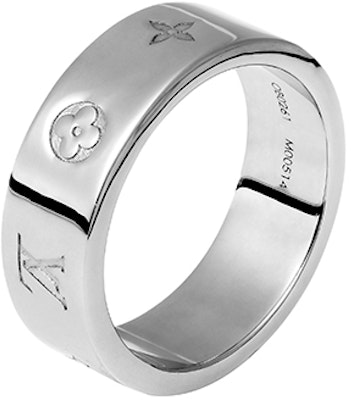 루이비통 본능 각인 메탈 반지 골드/그레이 유니섹스 커플 에디션. M00513 Details for 루이비통 본능 각인 메탈 반지 골드/그레이 유니섹스 커플 에디션. M00513