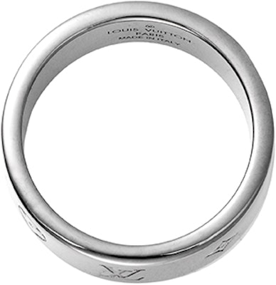 루이비통 본능 각인 메탈 반지 골드/그레이 유니섹스 커플 에디션. M00513 Sizing 루이비통 본능 각인 메탈 반지 골드/그레이 유니섹스 커플 에디션. M00513