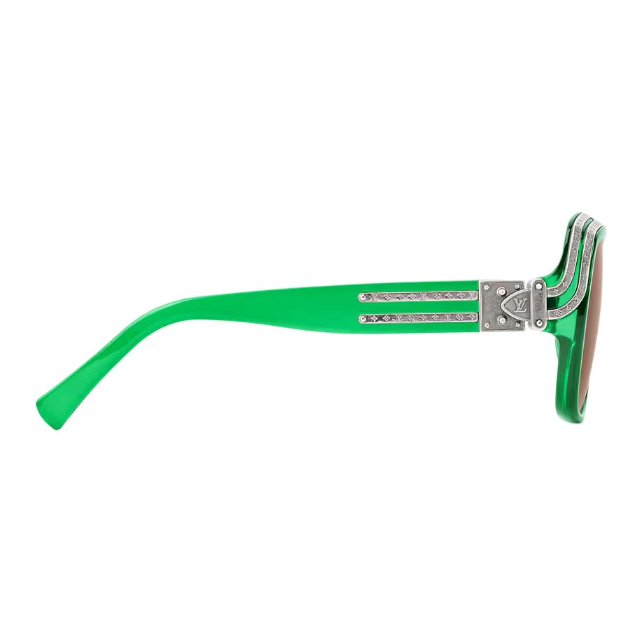 Louis Vuitton Irregular Green Sunglasses Unisex with Brand Logo Design Z3020E 圖 4