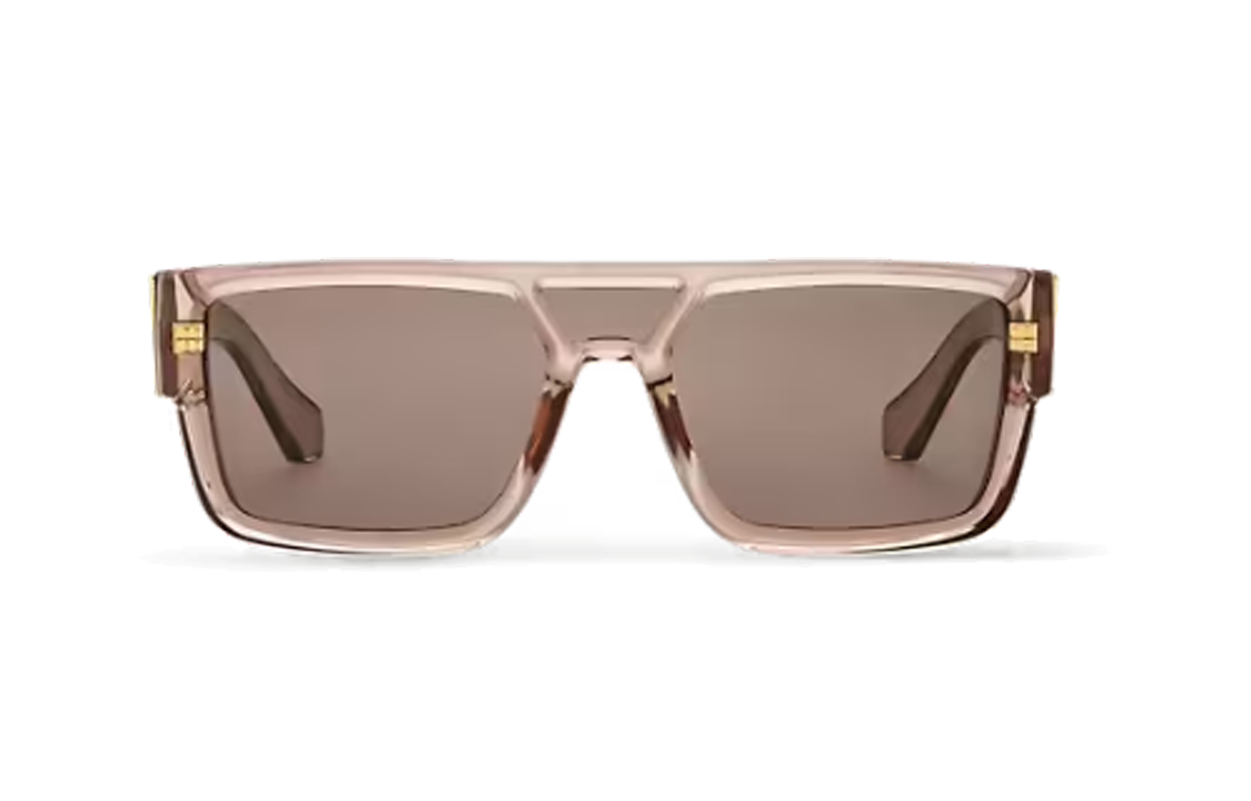 LOUIS VUITTON Irregular Pink Sunglasses Unisex Acetate Frame Logo Design. Z2086E 圖 2