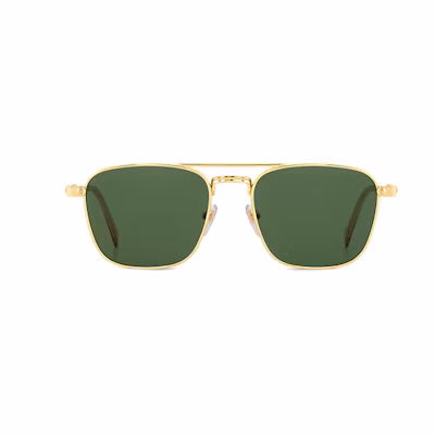 Louis Vuitton Irregular Shaped Gold Sunglasses Unisex Couples Style. Z2021U