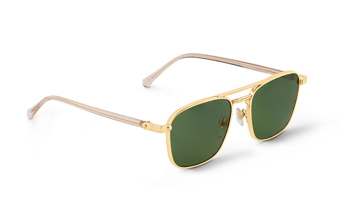 Louis Vuitton Irregular Shaped Gold Sunglasses Unisex Couples Style. Z2021U 圖 3