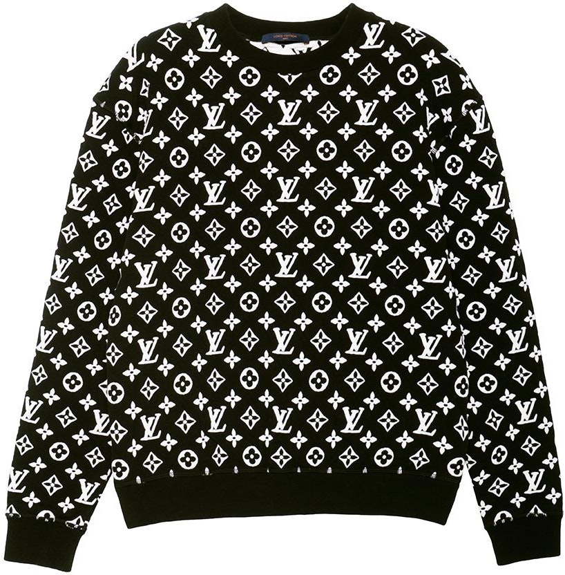 louis-vuitton-jacquard-crewneck-classic-sweatshirt-black-1-a7-rrk
