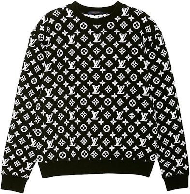 루이 비통 자카드 크루넥 클래식 스웻셔츠 블랙 1A7RRK Buy 루이 비통 자카드 크루넥 클래식 스웻셔츠 블랙 1A7RRK