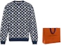 Purchase Sudadera Louis Vuitton Azul con Patrón Jacquard Crewneck. 1A8FHI