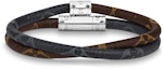 Lookbook Pulsera Doble Monogram de LOUIS VUITTON en Lona Negra/Marrón. M6555E