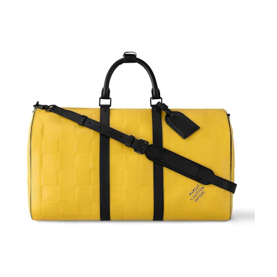 Louis Vuitton Keepall 50 Damier Scuba Yellow