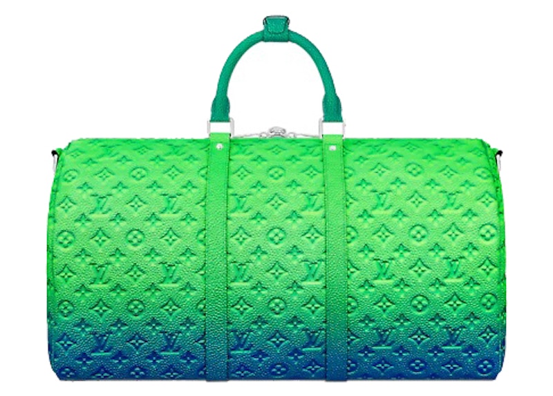 Louis Vuitton Keepall 50B Taurillon Illusion Blue/Green 圖 2