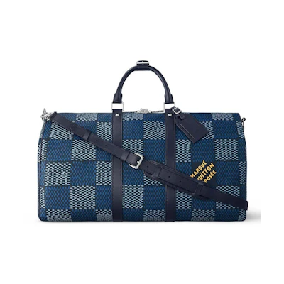 Louis Vuitton Keepall Bandoulière 50 Damier Heritage Blue