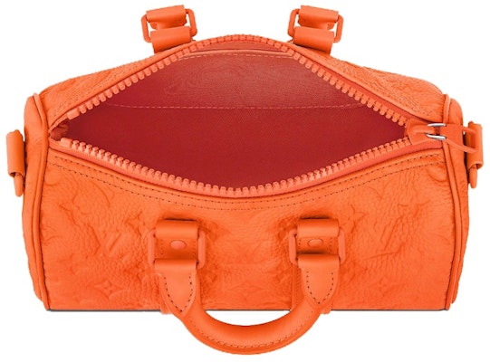 Louis Vuitton Keepall Bandouliere 25 Monogram Embossed Orange Lookbook Louis Vuitton Keepall Bandouliere 25 Monogram Embossed Orange