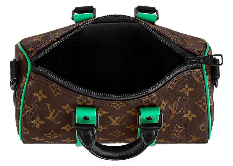 Lookbook 路易威登 Keepall Bandouliere 25 Monogram Macassar 薄荷綠旅行包