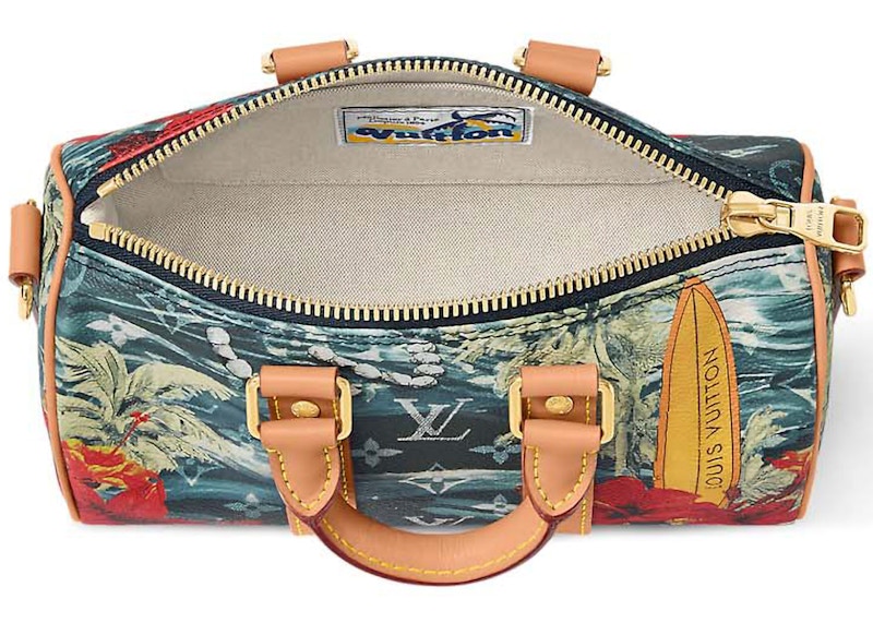 Lookbook Louis Vuitton Keepall Bandouliere 25 Monograma Surfin Azul Marino
