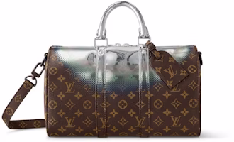 Louis Vuitton Keepall Bandouliere 35 Metallic Nebula coated canvas Louis Vuitton Keepall Bandouliere 35 Metallic Nebula coated canvas