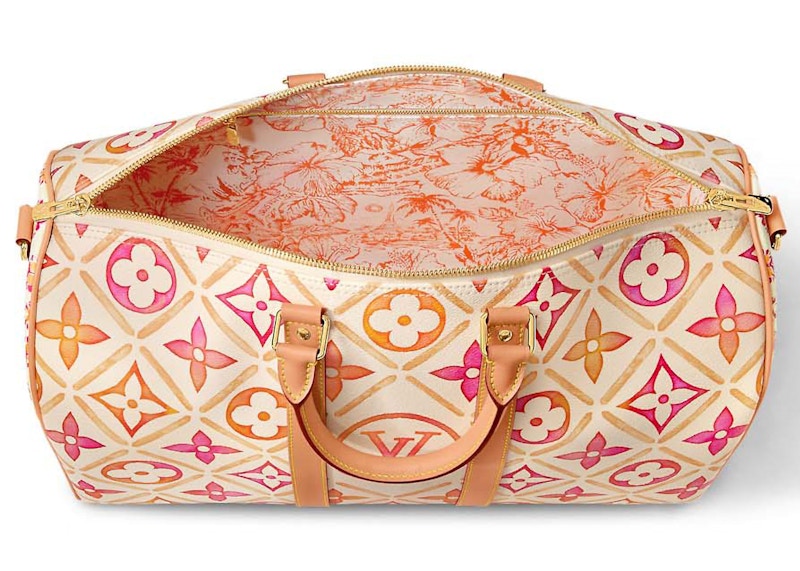 Lookbook Louis Vuitton Keepall Bandouliere 45 Coral Bolsa de Viaje
