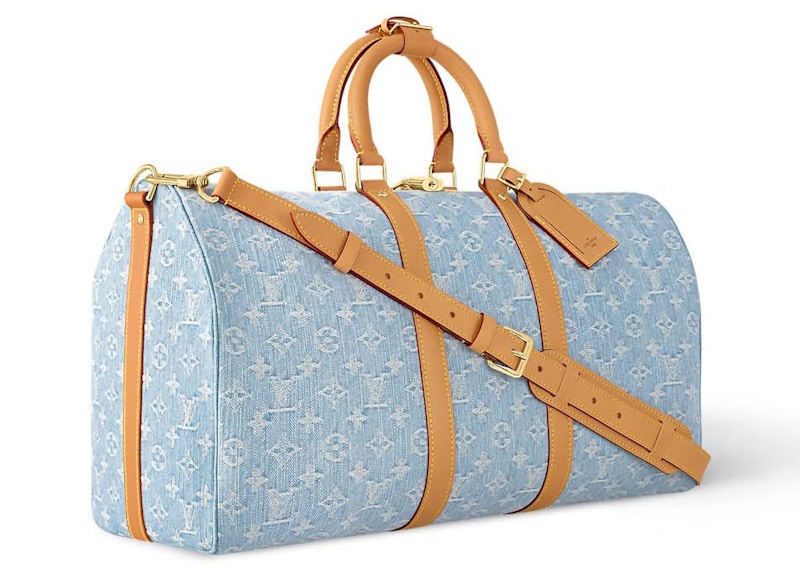 Louis Vuitton Keepall Bandouliere 45 Sky Blue Denim 圖 2
