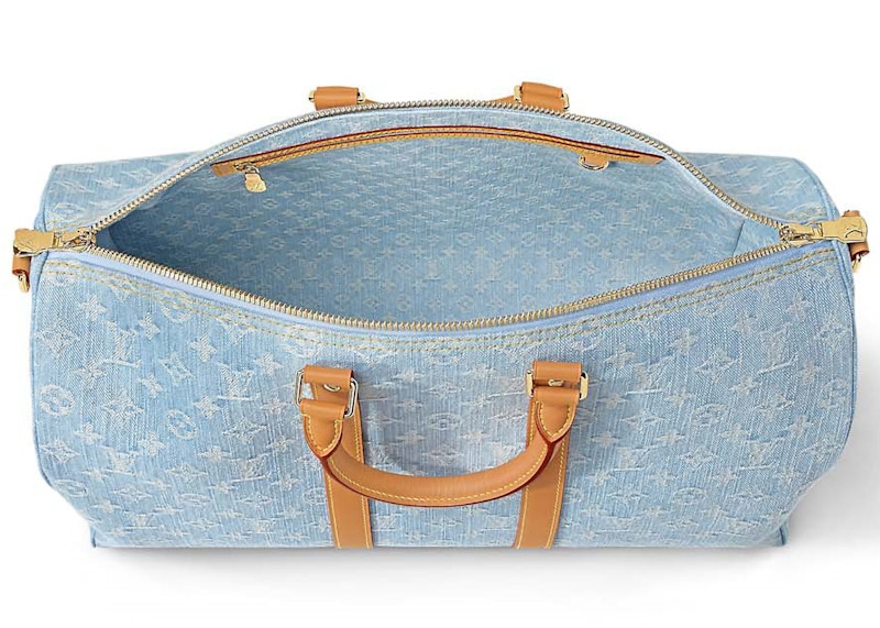 Louis Vuitton Keepall Bandouliere 45 Sky Blue Denim 圖 3