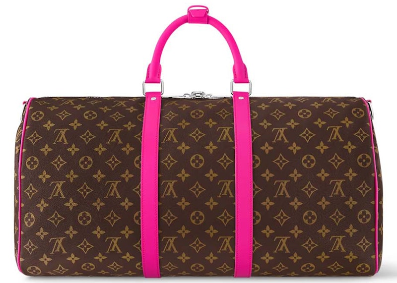 Order ルイ・ヴィトン キーポール・バンドリエール 50 カラマニア フューシャ