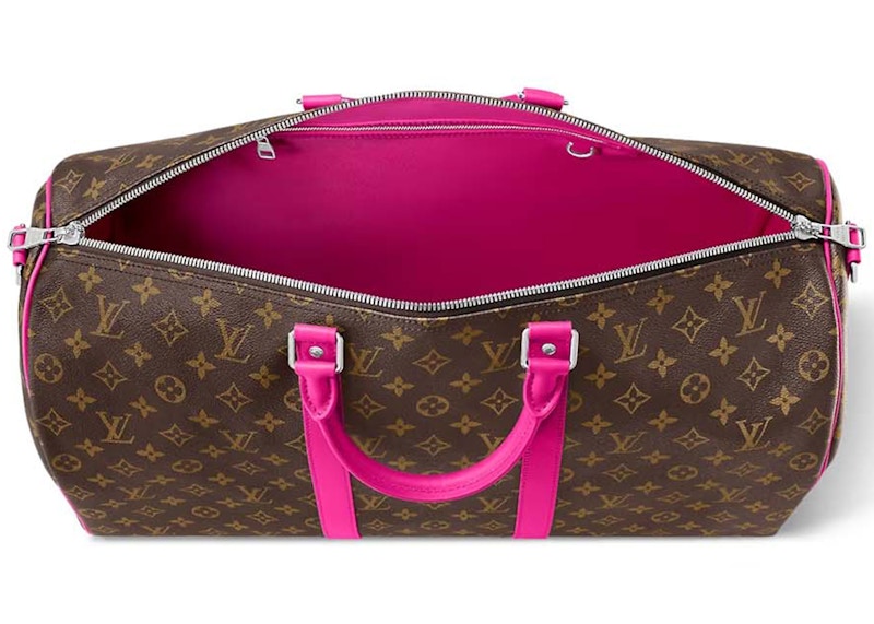 Lookbook ルイ・ヴィトン キーポール・バンドリエール 50 カラマニア フューシャ