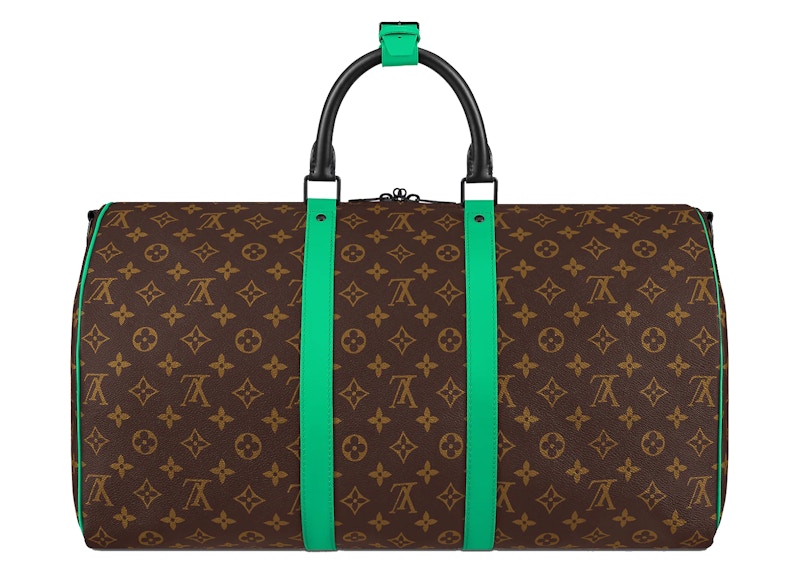 Order Louis Vuitton Keepall Bandouliere 50 Monogram Macassar Verde Menta