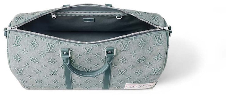 Louis Vuitton Keepall Bandouliere 50 Monogram Washed Denim coated canvas Lookbook Louis Vuitton Keepall Bandouliere 50 Monogram Washed Denim coated canvas