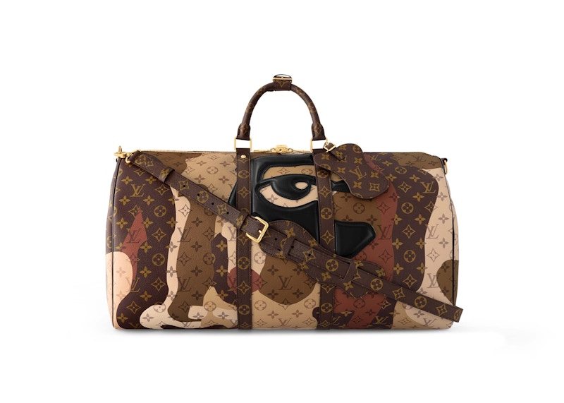Louis Vuitton Keepall Bandouliere 55 Brown