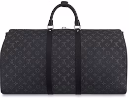 Louis Vuitton Keepall Bandouliere Monogram Eclipse 55 Hitam/Abu-Abu Order Louis Vuitton Keepall Bandouliere Monogram Eclipse 55 Hitam/Abu-Abu