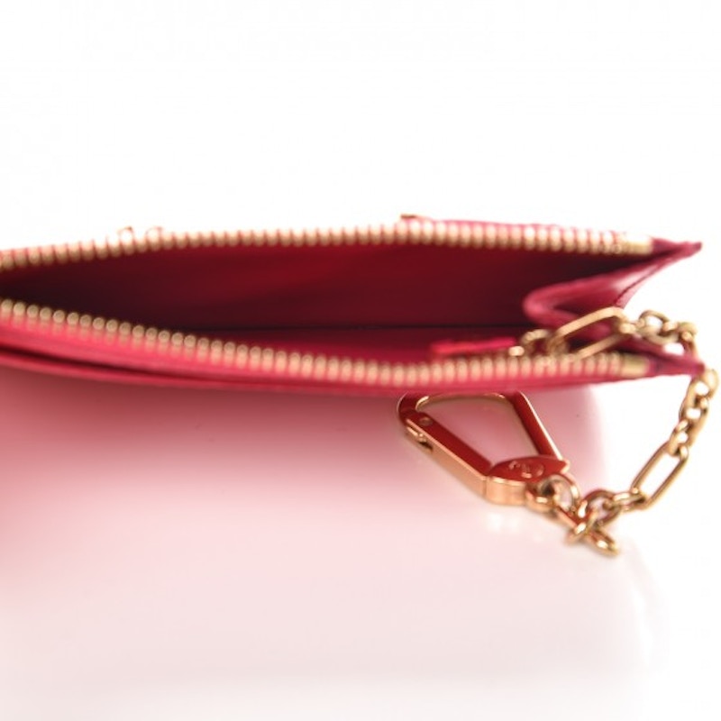 Lookbook Louis Vuitton Key Pouch Monogram Vernis Rose Pop