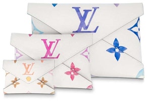 Louis Vuitton Kirigami Pochette Blue/Pink/Beige Louis Vuitton Kirigami Pochette Blue/Pink/Beige