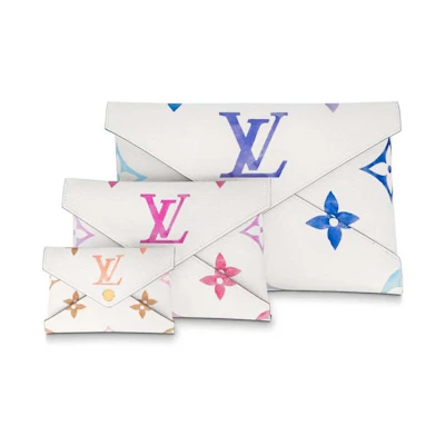Louis Vuitton Kirigami Pochette Blue/Pink/Beige