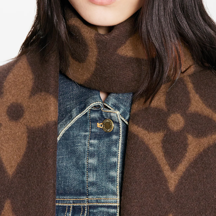 LOUIS VUITTON Korean Style Cashmere Scarf Unisex Couple Design. M77379 圖 4