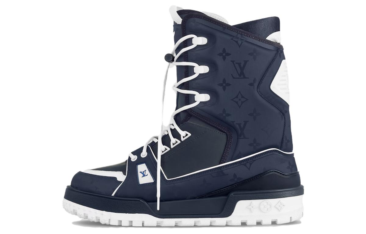 Louis Vuitton Lace-Up Short Boot 'Blue' 1ACFNP