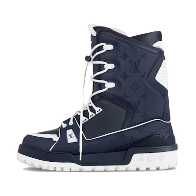 LV Lace-Up Short Boot 'Blue'